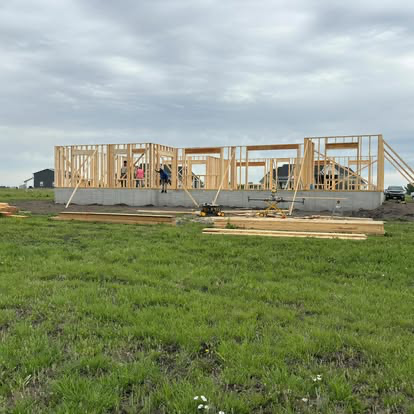 New Home Wall Framing